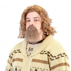 Costume Agent Wigs The Big Lebowski Wig & Goatee Costume Set
