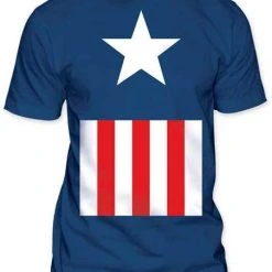 Trevco Shirts / Tops Captain America Suit Fitted Adult T-Shirt