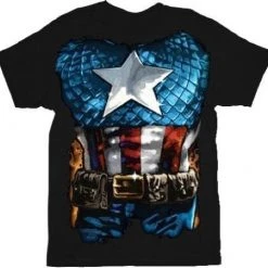 Trevco Captain America The American Way Costume T-shirt Shirts / Tops