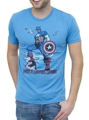 Junk Food Shirts / Tops Captain America Make It Happen T-shirt 1 Junk Food Shirts / Tops Captain America Make It Happen T-shirt