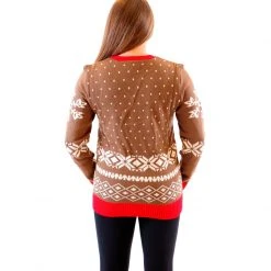 Junk Food Chewbacca Big Face With Santa Hat Ugly Christmas Sweater Sweaters & Sweatshirts