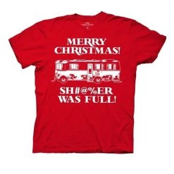 Ripple Junction Merry Christmas Shitter Was Full Griswolds Adult T-shirt Shirts / Tops