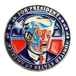 Costume Agent 2016 Trump Clinton For President Flip Coin