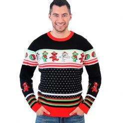 Mighty Fine Sweaters & Sweatshirts Grateful Dead Dancing Bears Ugly Christmas Sweater