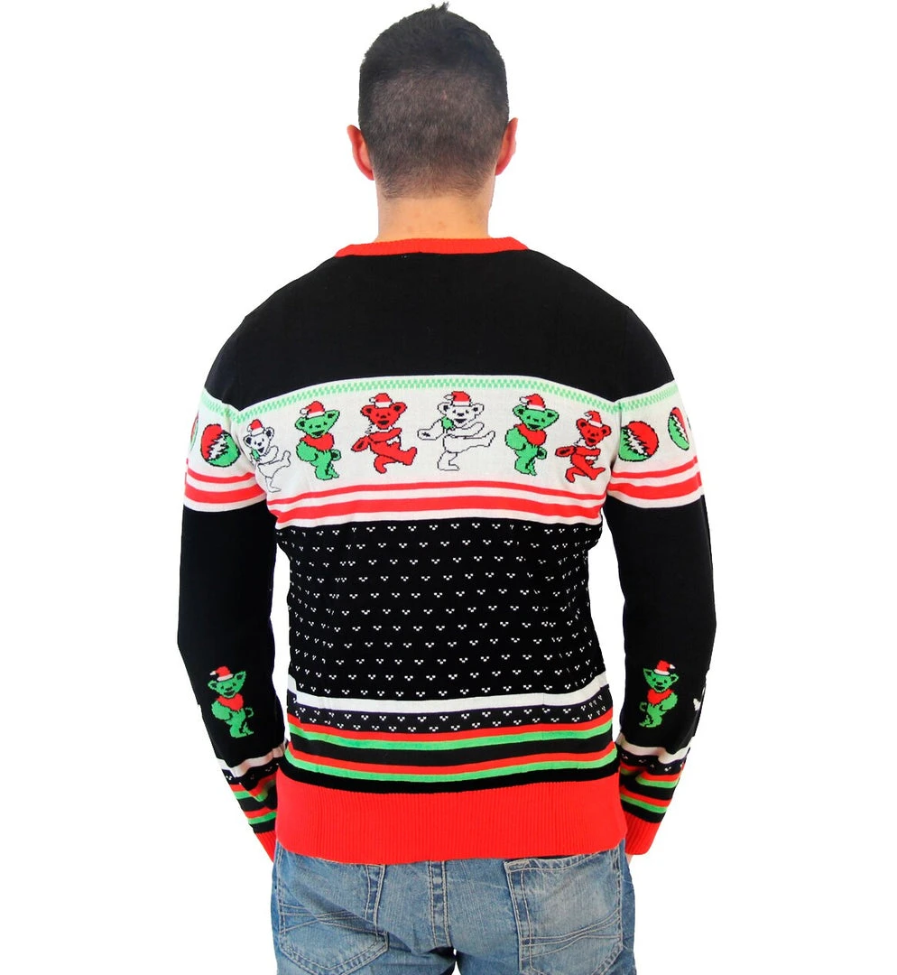 Mighty Fine Sweaters & Sweatshirts Grateful Dead Dancing Bears Ugly Christmas Sweater 2 Mighty Fine Sweaters & Sweatshirts Grateful Dead Dancing Bears Ugly Christmas Sweater