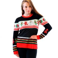 Mighty Fine Sweaters & Sweatshirts Grateful Dead Dancing Bears Ugly Christmas Sweater 6 Mighty Fine Sweaters & Sweatshirts Grateful Dead Dancing Bears Ugly Christmas Sweater