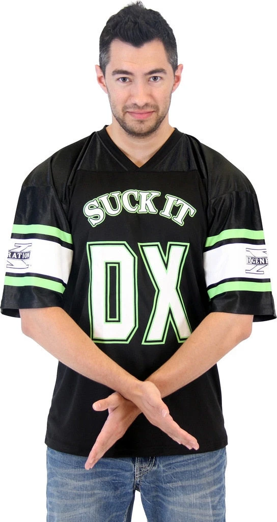 Costume Agent Shirts / Tops WWE DX D-Generation X Suck It 69 Costume Jersey 1 Costume Agent Shirts / Tops WWE DX D-Generation X Suck It 69 Costume Jersey
