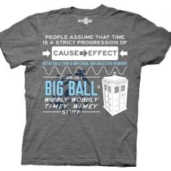 Ripple Junction Doctor Who Wibbly Wobbly Quote T-Shirt Shirts / Tops