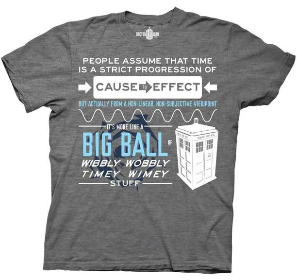 Ripple Junction Doctor Who Wibbly Wobbly Quote T-Shirt Shirts / Tops 1 Ripple Junction Doctor Who Wibbly Wobbly Quote T-Shirt Shirts / Tops
