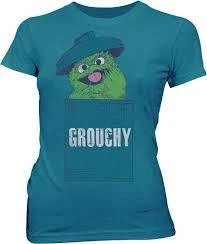 Mighty Fine Shirts / Tops Oscar The Grouch Grouchy Mosaic T-shirt