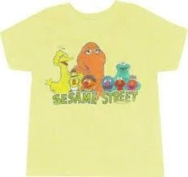Coastal Concept Shirts / Tops Sesame Street Group Yellow T-shirt 1 Coastal Concept Shirts / Tops Sesame Street Group Yellow T-shirt