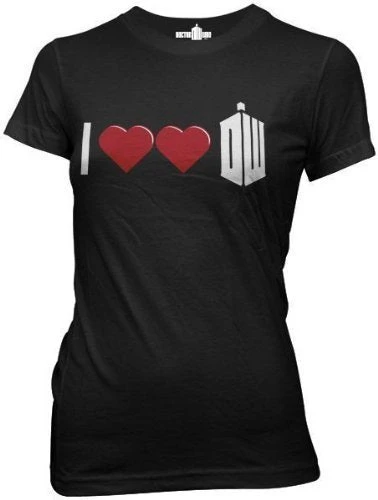 Ripple Junction I Double Heart Dr. Who JuniorsT-Shirt Shirts / Tops 1 Ripple Junction I Double Heart Dr. Who JuniorsT-Shirt Shirts / Tops