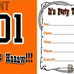 Costume Agent Dukes Of Hazzard Party Invitations Accessories / Footwear