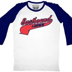 Ripple Junction Eastbound & Down Logo 55 Jersey Baseball Raglan T-Shirt Shirts / Tops