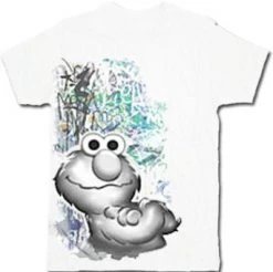 Mighty Fine Shirts / Tops Sesame Street Elmo Graffiti T-Shirt