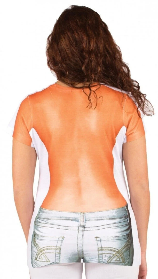 Faux Real Shirts / Tops Womens Faux Hands Over Chest Short Sleeve Tee 2 Faux Real Shirts / Tops Womens Faux Hands Over Chest Short Sleeve Tee