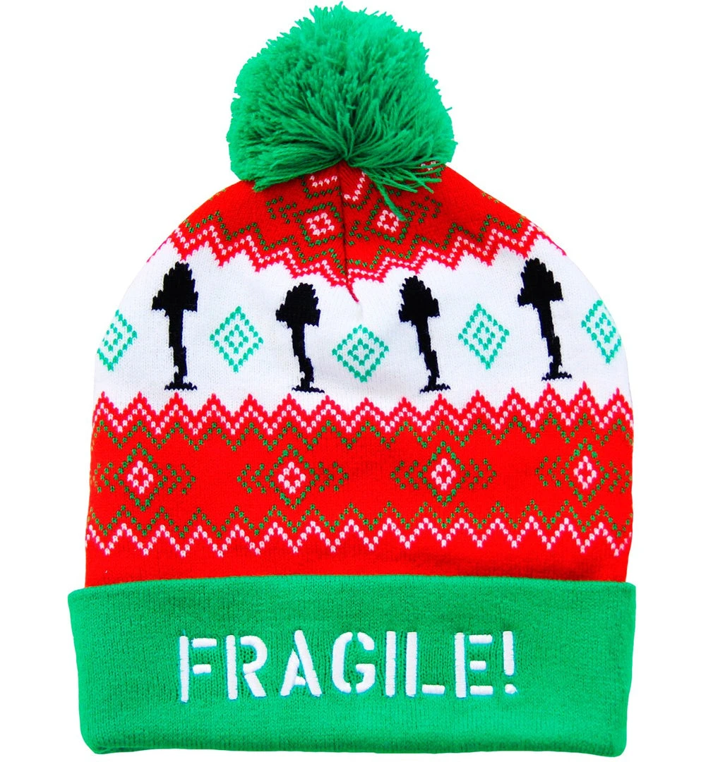 Concept One Beanies A Christmas Story Movie Fragile! Lamp Cuff Pom Beanie 1 Concept One Beanies A Christmas Story Movie Fragile! Lamp Cuff Pom Beanie