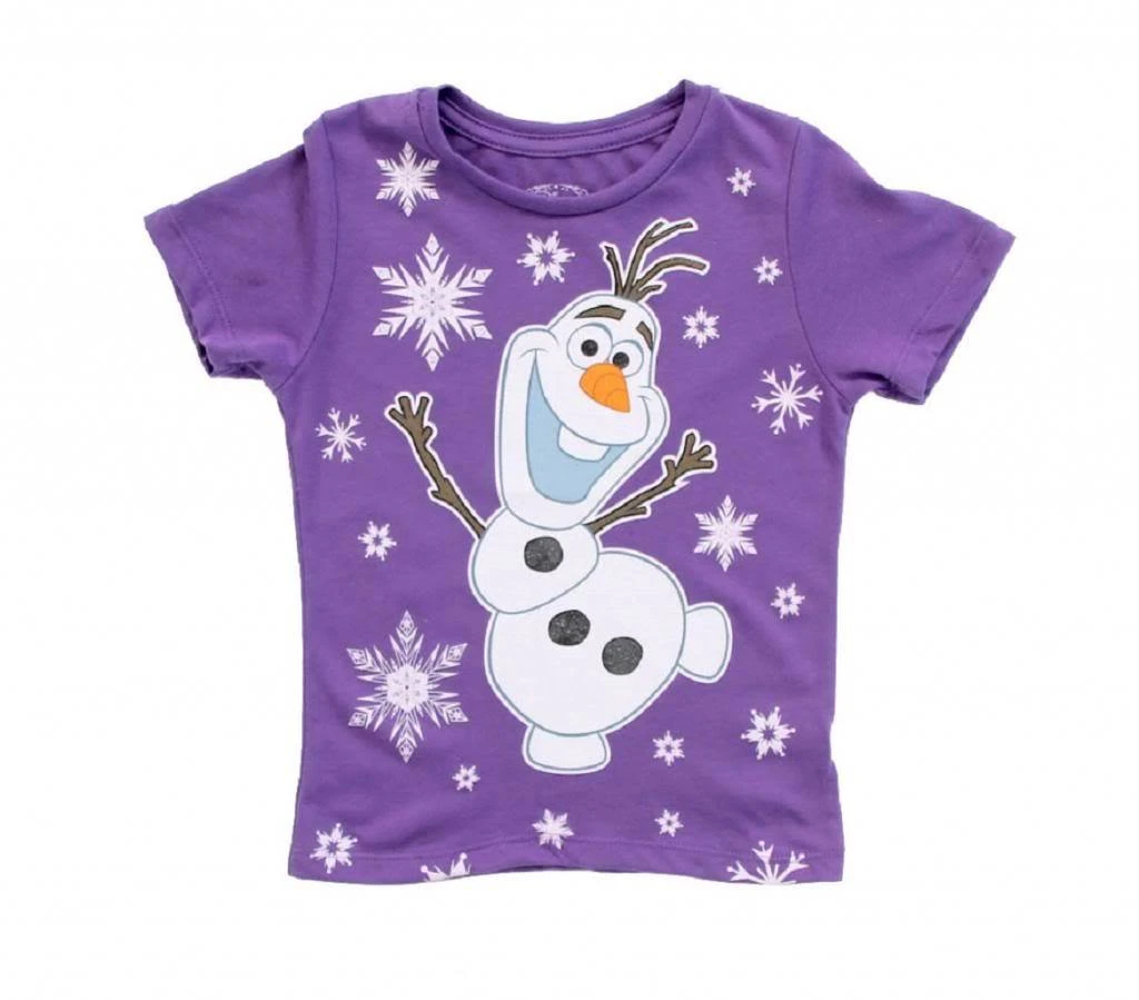 Mighty Fine Snowing On Olaf Snowman Girls T-Shirt 1 Mighty Fine Snowing On Olaf Snowman Girls T-Shirt