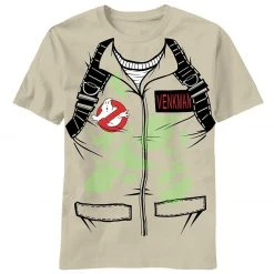 Vendor-unknown Ghostbusters Venkman Glow In The Dark Youth T-shirt Classic Comedies