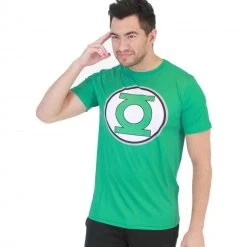 Kids Republic Green Lantern Men's Performance Athletic T-Shirt