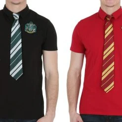 Bioworld Harry Potter Hogwarts Crest Polo With Tie