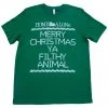 T-Line NEW Home Alone Merry Christmas Ya Filthy Animal T-shirt Men's Shirts