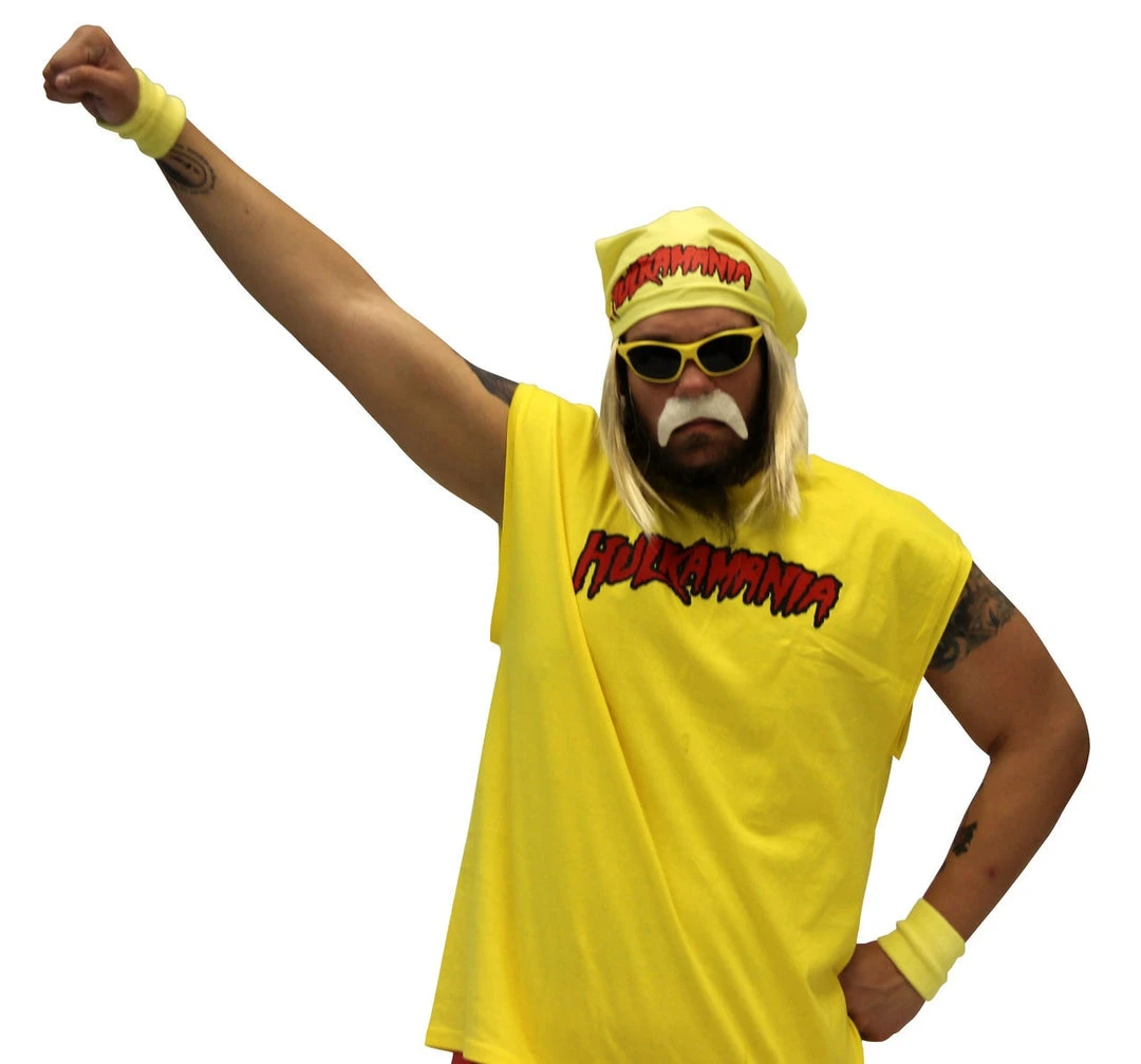 Costume Agent Hulk Hogan Hulkamania Complete Costume Set Reality / Sports / Other 5 Costume Agent Hulk Hogan Hulkamania Complete Costume Set Reality / Sports / Other