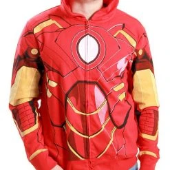 Freeze Iron Man Costume Zip-Up Hooded Sweatshirt Hoodie Sweaters & Sweatshirts
