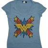 Junk Food Wonder Woman The Skipper Logo Scoop Neck T-shirt