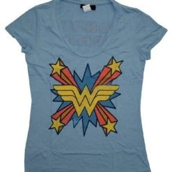 Junk Food Wonder Woman The Skipper Logo Scoop Neck T-shirt