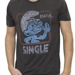 Junk Food Smurfs Status Single Vintage Inspired T-shirt
