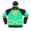 Mighty Fine Kid Loki Symbol Zip Up Costume Hoodie Sweatshirt
