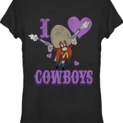Fifth Sun Yosemite Sam I Heart Love Cowboys T-shirt Shirts / Tops