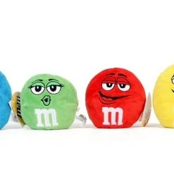 M&M's Chocolate Candy Character Face Plush Beanie Ball Men's Costumes