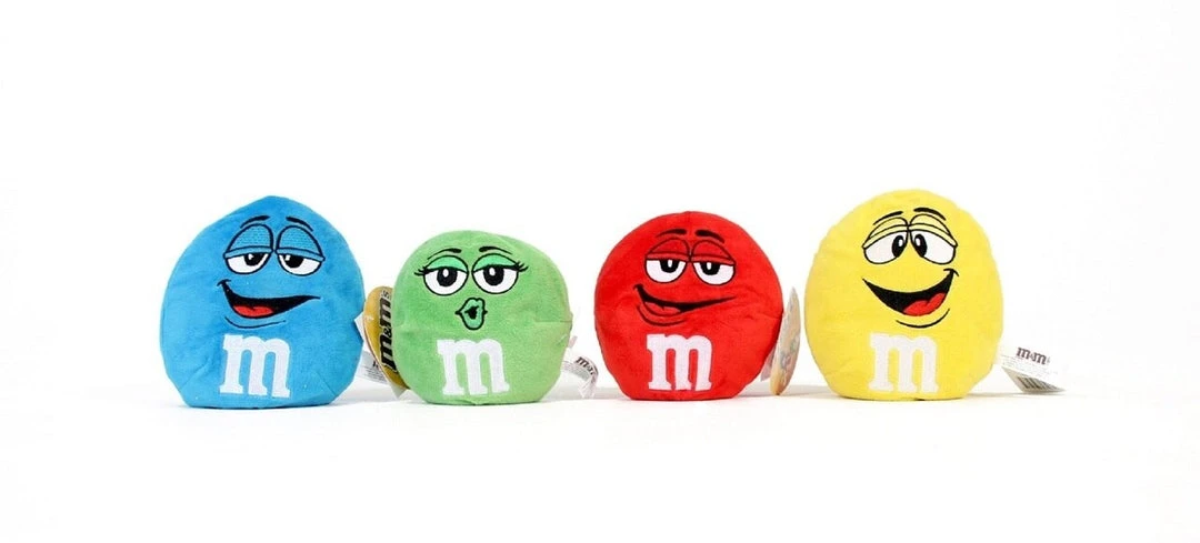 M&M's Chocolate Candy Character Face Plush Beanie Ball Men's Costumes 1 M&M's Chocolate Candy Character Face Plush Beanie Ball Men's Costumes