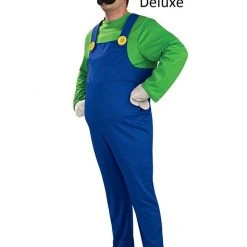 Rubies Super Mario Bros Adult Luigi Costume