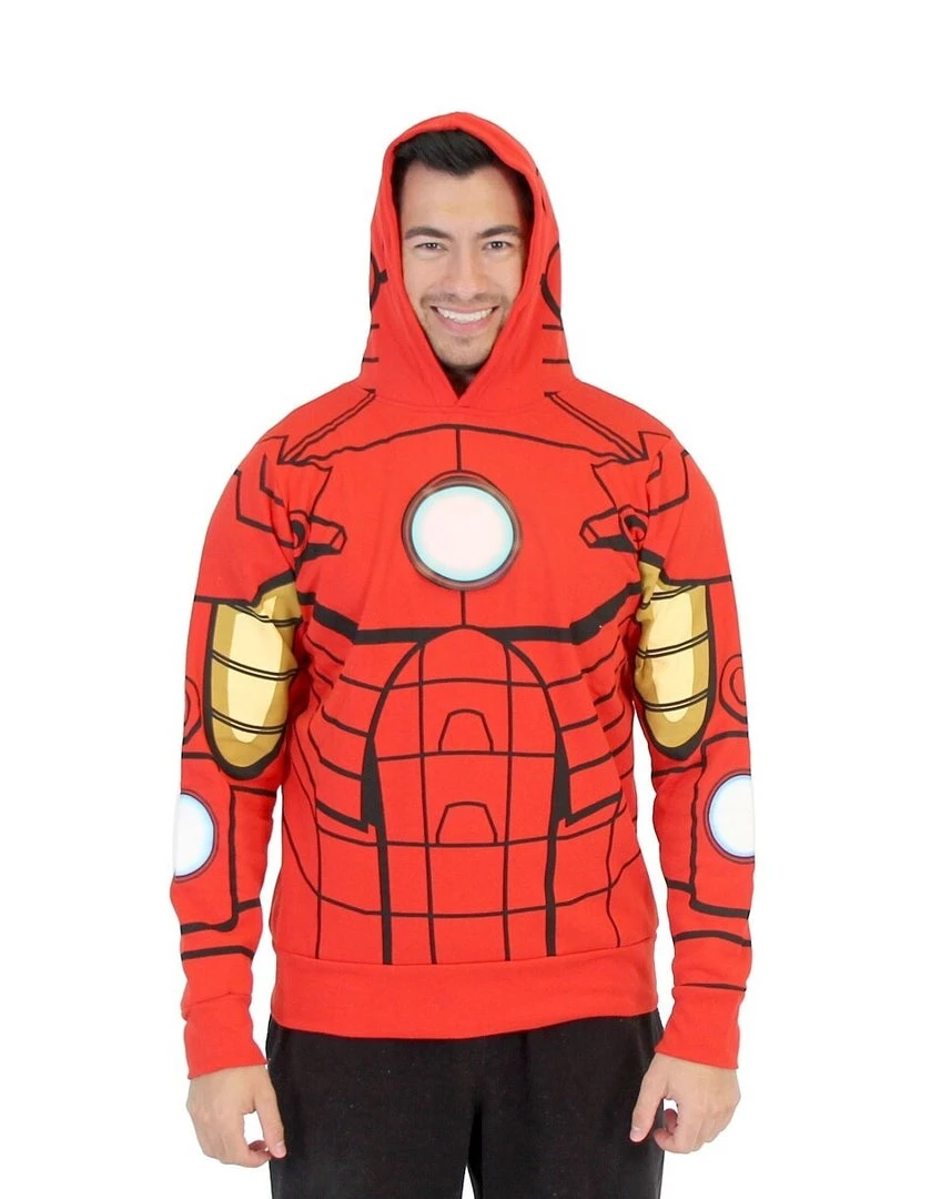 Mighty Fine I Am Iron Man LED Light Up Hoodie Sweatshirt 1 Mighty Fine I Am Iron Man LED Light Up Hoodie Sweatshirt