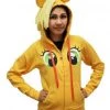 Mighty Fine Applejack Face Costume Hoodie With Mane