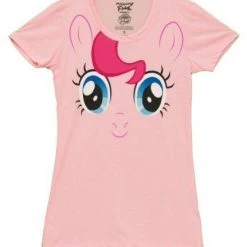Mighty Fine My Little Pony Pinkie Pie Big Face Blush T-shirt Animation