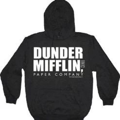 T-Line Dunder Mifflin INC Paper Company Logo Hoodie Sweatshirt Comedy