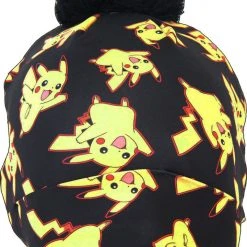 Bioworld Beanies Pikachu Pattern Black Pom Beanie