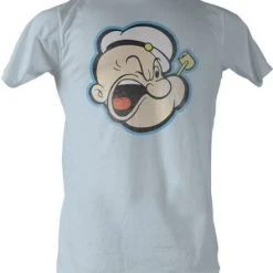 Vendor-unknown Animation Popeye The Sailorman Head Color Distressed T-shirt