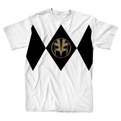 Mighty Fine Mighty Morphin Power Rangers White Ranger T-Shirt