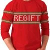 Costume Agent Regift Holiday Present Tacky Ugly Christmas Xmas Sweater Sweaters & Sweatshirts