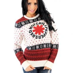 Signorelli Red Hot Chili Peppers Rock Band Logo Ugly Christmas Xmas Sweater Sweaters & Sweatshirts