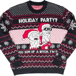 Ripple Junction Rick & Morty Son Of A B Holiday Sweater Animation