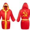 Costume Agent Red Ivan Drago Satin Robe And Short Set Robes