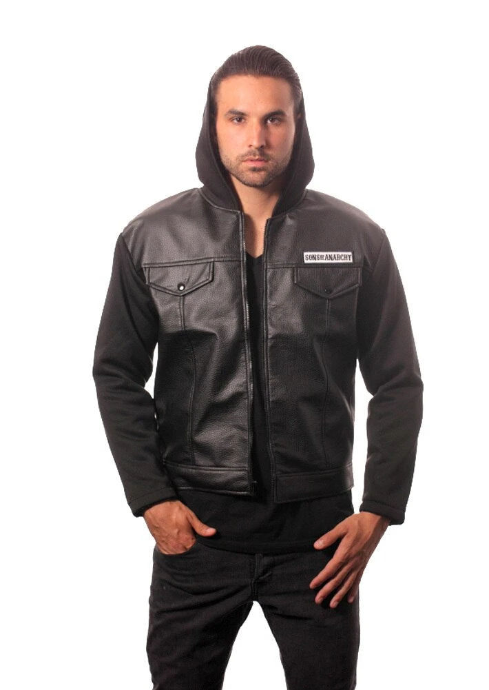 Piston Clothing SOA Road Gear Leather Jacket With Hood 1 Piston Clothing SOA Road Gear Leather Jacket With Hood