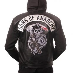 Piston Clothing SOA Road Gear Leather Jacket With Hood