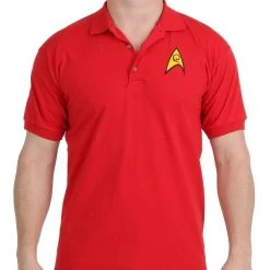 Mighty Fine Star Trek Starfleet Uniform Polo Shirt Shirts / Tops 5 Mighty Fine Star Trek Starfleet Uniform Polo Shirt Shirts / Tops